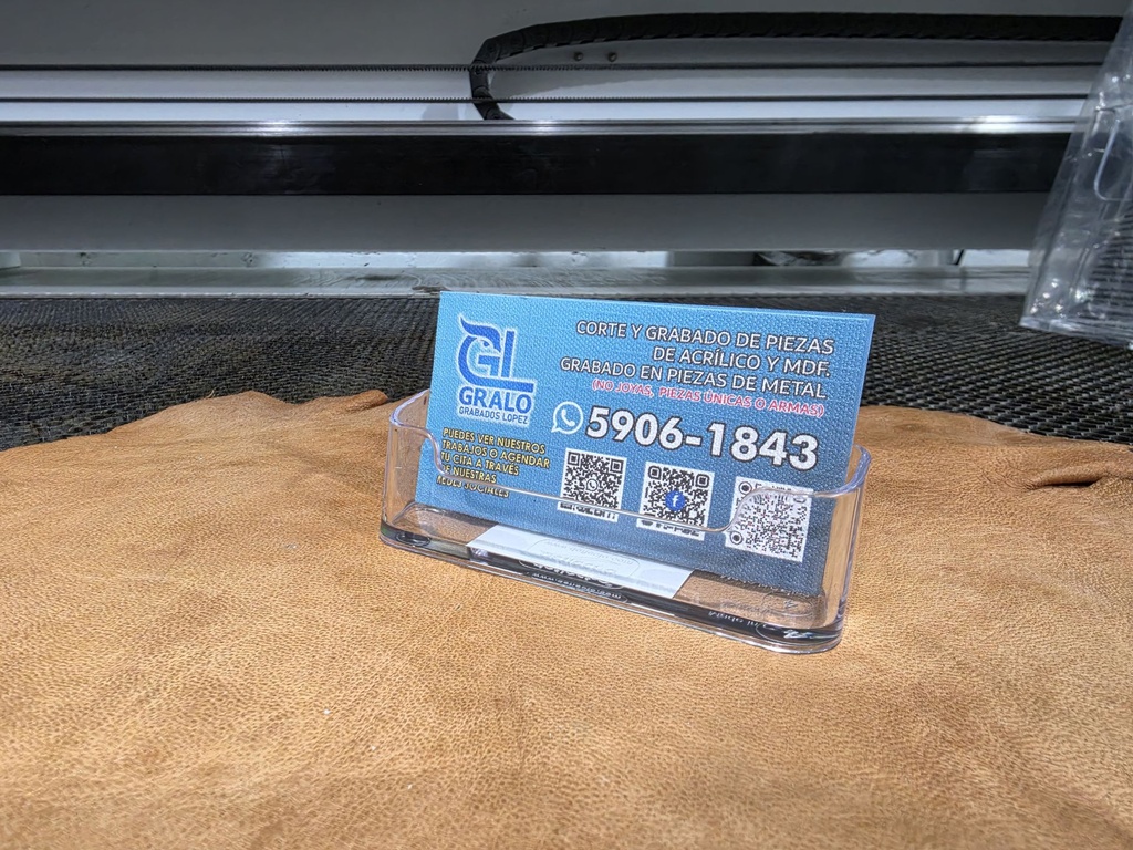 Porta Tarjetas Transparente